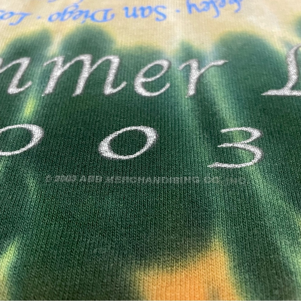 2003 The Allman Brothers Band Hittin the Note All Summer Tie Dye T-Shirt Size XL - Picture 5 of 6